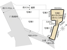 【神奈川県/厚木市温水】厚木市温水　建築条件付売地　宅地4 区画図