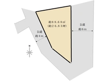 【神奈川県/綾瀬市寺尾西】綾瀬市寺尾西1丁目売地 区画図