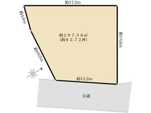 【神奈川県/横浜市磯子区磯子台】磯子区磯子台　土地 区画図