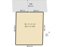 【神奈川県/横浜市神奈川区三ツ沢上町】神奈川区三ッ沢上町　土地 区画図