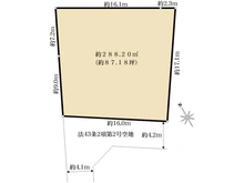 【神奈川県/横浜市保土ケ谷区釜台町】保土ヶ谷区釜台町　土地 区画図