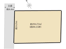 【神奈川県/鎌倉市由比ガ浜】由比ガ浜4丁目　土地 区画図