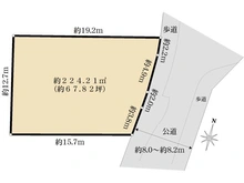 【神奈川県/横浜市青葉区新石川】青葉区新石川4丁目　売地 区画図