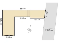 【神奈川県/横浜市神奈川区幸ケ谷】神奈川区幸ヶ谷　売地 区画図