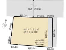 【神奈川県/横浜市中区本牧間門】中区本牧間門　売地 区画図