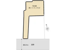 【神奈川県/横浜市神奈川区六角橋】神奈川区六角橋6丁目　B区画/全2区画 区画図