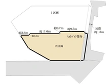【神奈川県/横浜市西区老松町】西区老松町　売地　2区画/全2区画 区画図