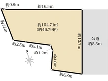 【神奈川県/横浜市保土ケ谷区鎌谷町】保土ヶ谷区鎌谷町　土地 区画図