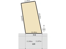 【神奈川県/藤沢市朝日町】藤沢市朝日町 土地 区画図