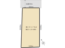 【神奈川県/藤沢市鵠沼海岸】藤沢市鵠沼海岸4丁目 土地 区画図