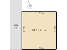 【神奈川県/藤沢市辻堂東海岸】藤沢市辻堂東海岸4丁目 土地 区画図
