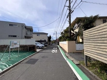 【神奈川県/藤沢市鵠沼海岸】藤沢市鵠沼海岸3丁目　土地　A区画／全3区画 前面道路