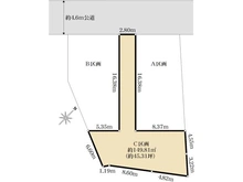【神奈川県/藤沢市鵠沼海岸】藤沢市鵠沼海岸3丁目　土地　C区画／全3区画 区画図
