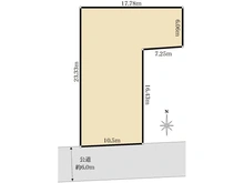 【神奈川県/藤沢市湘南台】藤沢市湘南台5丁目 土地 区画図