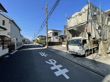 【神奈川県/茅ヶ崎市高田】茅ヶ崎市高田4丁目　4号地／全4区画 前面道路：※現地 解体中