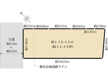 【神奈川県/鎌倉市小町】鎌倉市小町3丁目　土地 区画図