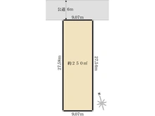 【神奈川県/藤沢市鵠沼海岸】藤沢市鵠沼海岸5丁目　土地 区画図
