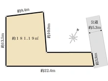 【東京都/中野区南台】中野区南台4丁目　売地 区画図
