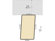 【東京都/渋谷区広尾】渋谷区広尾1丁目　売地 区画図