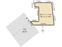 【東京都/新宿区中落合】新宿区中落合3丁目　売地 区画図