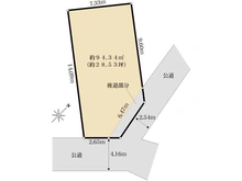 【東京都/中野区大和町】中野区大和町一丁目　売地 区画図