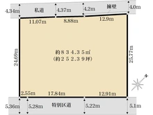 【東京都/渋谷区神宮前】渋谷区神宮前5丁目　売地 区画図