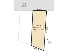 【東京都/世田谷区用賀】世田谷区用賀2丁目　売地　B区画 区画図