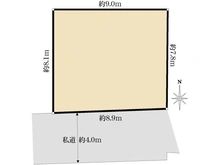 【東京都/大田区北千束】大田区北千束3丁目　土地 区画図