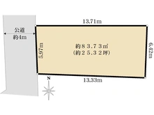 【東京都/練馬区中村北】練馬区中村北3丁目　売地 区画図