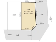 【東京都/杉並区西荻北】杉並区西荻北3丁目　売地　A区画 区画図
