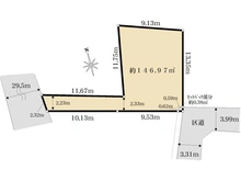 【東京都/中野区野方】中野区野方4丁目　売地 区画図
