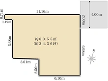 【東京都/練馬区北町】練馬区北町6丁目　売地 区画図