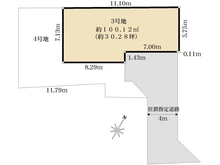 【東京都/練馬区早宮】練馬区早宮2丁目　売地　3号地 区画図