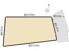 【東京都/杉並区久我山】杉並区久我山3丁目　売地 区画図