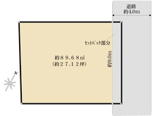 【東京都/新宿区河田町】新宿区河田町　売地 区画図