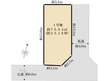 【東京都/足立区西新井】足立区西新井2丁目 売地 区画図