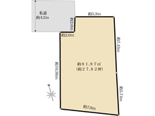 【東京都/中野区東中野】中野区東中野2丁目土地 区画図