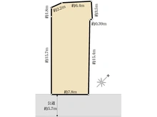 【東京都/新宿区南町】新宿区南町　売地 区画図