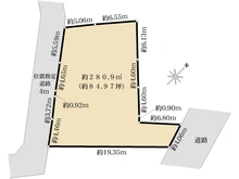 【東京都/足立区綾瀬】足立区綾瀬一丁目　売地 区画図