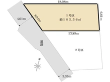 【東京都/大田区南千束】大田区南千束二丁目　1号区 区画図