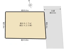 【東京都/世田谷区宮坂】世田谷区宮坂3丁目 土地 区画図