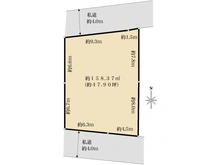 【東京都/世田谷区上祖師谷】世田谷区上祖師谷三丁目売地 区画図