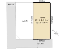 【東京都/武蔵野市吉祥寺北町】武蔵野市吉祥寺北町二丁目土地　B区画 区画図