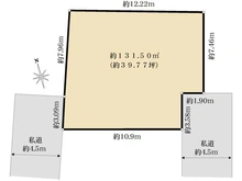 【東京都/三鷹市牟礼】三鷹市牟礼1丁目売地 区画図