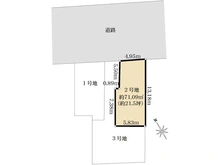 【東京都/武蔵野市関前】武蔵野市関前3丁目　売地　2号地 区画図