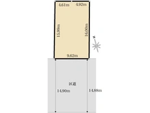 【東京都/台東区橋場】橋場1丁目　土地 区画図