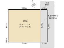 【東京都/武蔵野市吉祥寺南町】武蔵野市吉祥寺南町3丁目　土地 区画図