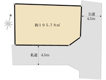 【東京都/西東京市下保谷】西東京市下保谷1丁目　古屋付き土地 区画図