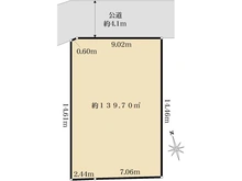 【東京都/西東京市泉町】西東京市泉町一丁目　売地 区画図
