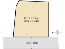【東京都/練馬区石神井町】練馬区石神井町5丁目売地 区画図